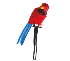 Perroquet Avec Plumes Pirate / Perroquet Avec Plumes Tropical / Perroquet pour épaule 30 cm / La Maison Du Déguisement