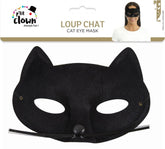 Masque Chat Noir / Loup Chat Tissu Noir / La Maison du Déguisement