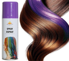 Bombe cheveux couleur violet / Laque cheveux violet / Spray laque cheveux violet / La Maison Du déguisement
