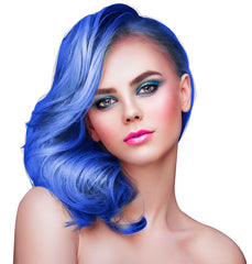 Bombe cheveux couleur bleu / Laque cheveux bleu / Spray laque cheveux Bleu / La Maison Du déguisement