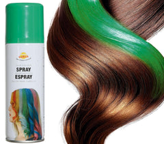 Bombe cheveux couleur vert / Laque cheveux vert / Spray laque cheveux vert / La Maison Du déguisement