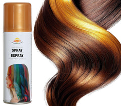 Bombe cheveux couleur Doré / Laque cheveux Or / Spray laque cheveux Or / La Maison Du Déguisement