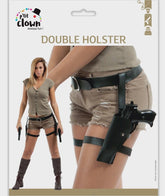 Ceinture Holster Lara Croft / Double holster / Ceinture Aventurier / La Maison Du Déguisement