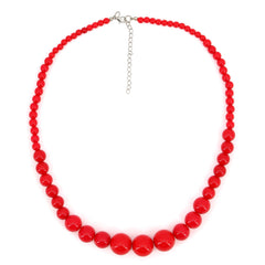 Collier de perles rouges / La Maison Du Déguisement