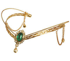 Diadème Moyen âge Métal Dorée / Diadème Médiévale Métal Or / Couronne Elfe Fantasy / La Maison Du Déguisement