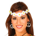 Bandeau Couronne de Fleurs Blanches / Serre tête Marguerite / Diadème avec fleurs blanches / La Maison Du Déguisement