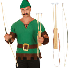 Arc avec trois flèches / Arc en Bois avec trois flèches / La Maison Du Déguisement