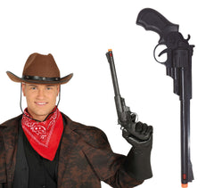 Pistolet Canon Large Noir / Pistolet Western Noir / Pistolet Joker Noir / La Maison Du Déguisement