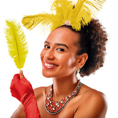 Plume d'autruche Jaune / Plume autruche Jaune / La Maison Du Déguisement