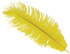 Plume d'autruche Jaune / Plume autruche Jaune / La Maison Du Déguisement