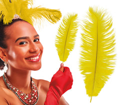 Plume d'autruche Jaune / Plume autruche Jaune / La Maison Du Déguisement