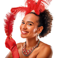 Plume d'autruche Rouge / Plume autruche Rouge / La Maison Du Déguisement