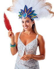 Plume d'autruche GM Rouge / Plume autruche GM Rouge / La Maison Du Déguisement