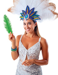 Plume d'autruche GM Vert / Plume autruche GM Vert / La Maison Du Déguisement