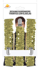 Bretelles sequins Or / Meilleures Bretelles Sequins Or / La Maison du Déguisement