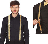 Bretelles sequins Or / Meilleures Bretelles Sequins Or / La Maison du Déguisement