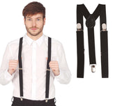 Bretelles noires élastiques / Bretelles noires / La Maison Du Déguisement