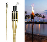 Torche Beige 90 cm / Torche Déco Flambeau Mèche 90cm Fête Feu Flammes / La Maison Du Déguisement