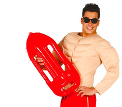 Bouée sauveteur gonflable / Bouée Alerte à Malibu gonflable / Bouée Baywatch gonflable / La Maison Du Déguisement