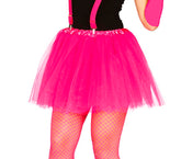 Tutu Rose Fuchsia En Tulle / Tutu Résille Rose / La Maison Du Déguisement