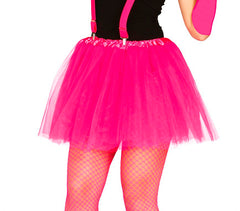 Tutu Rose Fuchsia En Tulle / Tutu Résille Rose / La Maison Du Déguisement