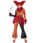 Déguisement Clown Sanglant Adulte / Costume Clown Horreur Halloween Femme / La Maison Du Déguisement