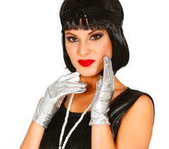 Gants métallisés Argents / Gants métallisés Argent courts / La Maison Du Déguisement