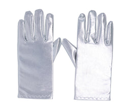 Gants métallisés Argents / Gants métallisés Argent courts / La Maison Du Déguisement