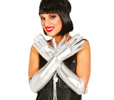 Gants Longs métallisés Argent / Gants Longs métallisés Argent / La Maison Du Déguisement