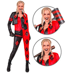 Déguisement Arlequin Maléfique Adulte / Costume Super héros Harley Quinn Femme / La Maison Du Déguisement