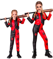 Déguisement Arlequin Maléfique Enfant / Costume Super héros Harley Quinn Enfant / La Maison Du Déguisement