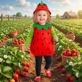 Déguisement Bébé Fraise Enfant / Costume Petite Fraise Enfant / La Maison Du Déguisement