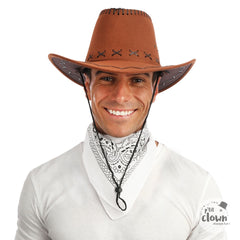 Bandana Cowboy Blanc / Bandana de Cow boy Blanc / Bandana Blanc / La Maison du Déguisement