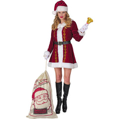 Costume De Mère Noël / Costume Miss Santa / Costume Maman Noël Adulte / La Maison Du Déguisement