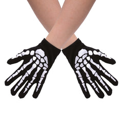 Gants De Squelette Enfant / Gants Courts Squelette Enfant / La maison Du Déguisement