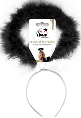 Auréole Ange Noir / Serre-Tête Auréole noir / La Maison Du Déguisement