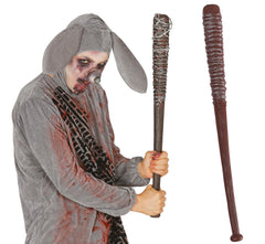 Batte de base-ball barbelé / Batte Ensanglantée imitation bois / La Maison Du Déguisement