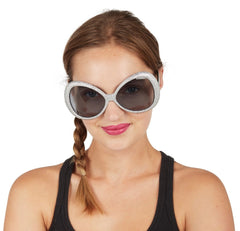 Lunettes Disco Argent Métallique / Lunettes disco paillettes argent / La Maison du Déguisement