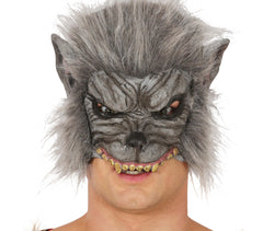 Masque de Loup Garou Vinyle / Demi Masque Loup garou Latex / La Maison Du Déguisement