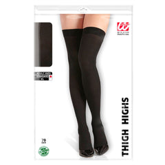 Mi Bas Noir / Chaussettes Opaques Noires Longues / La Maison Du Déguisement