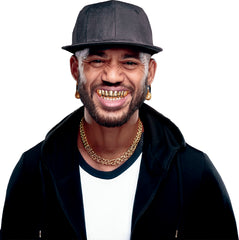 Dents Dorées adulte / Dents Dorées Bling Bling / Dents Dorées Rappeur / La Maison Du Déguisement