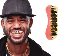 Dents Dorées adulte / Dents Dorées Bling Bling / Dents Dorées Rappeur / La Maison Du Déguisement