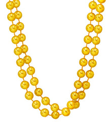 Colliers de Perles Or Lot de Deux / Set de 2 Colliers de Perles Dorée Brillants / La Maison Du Déguisement