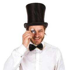 Monocle Doré / Monocle Avec Chaîne En Métal Or / La Maison Du Déguisement