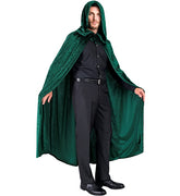 Cape Vert Forêt à Capuche Vert / Manteau Cape Avec Capuche Vert / Cape Velours Forêt à Capuche Vert / La Maison Du Déguisement