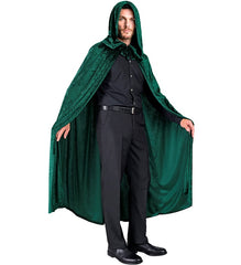 Cape Vert Forêt à Capuche Vert / Manteau Cape Avec Capuche Vert / Cape Velours Forêt à Capuche Vert / La Maison Du Déguisement