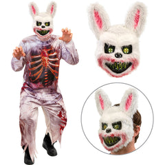 Déguisement Lapin Zombie Adulte / Costume Lapin Tueur Ensanglanté Halloween / La Maison Du Déguisement