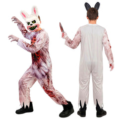 Déguisement Lapin Zombie Enfant / Costume Lapin Tueur Ensanglanté Halloween / La Maison Du Déguisement