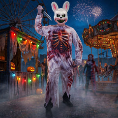 Déguisement Lapin Zombie Adulte / Costume Lapin Tueur Ensanglanté Halloween / La Maison Du Déguisement