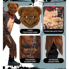 Déguisement Ours Zombie Enfant / Costume Ourson Tueur Ensanglanté Halloween / La Maison Du Déguisement